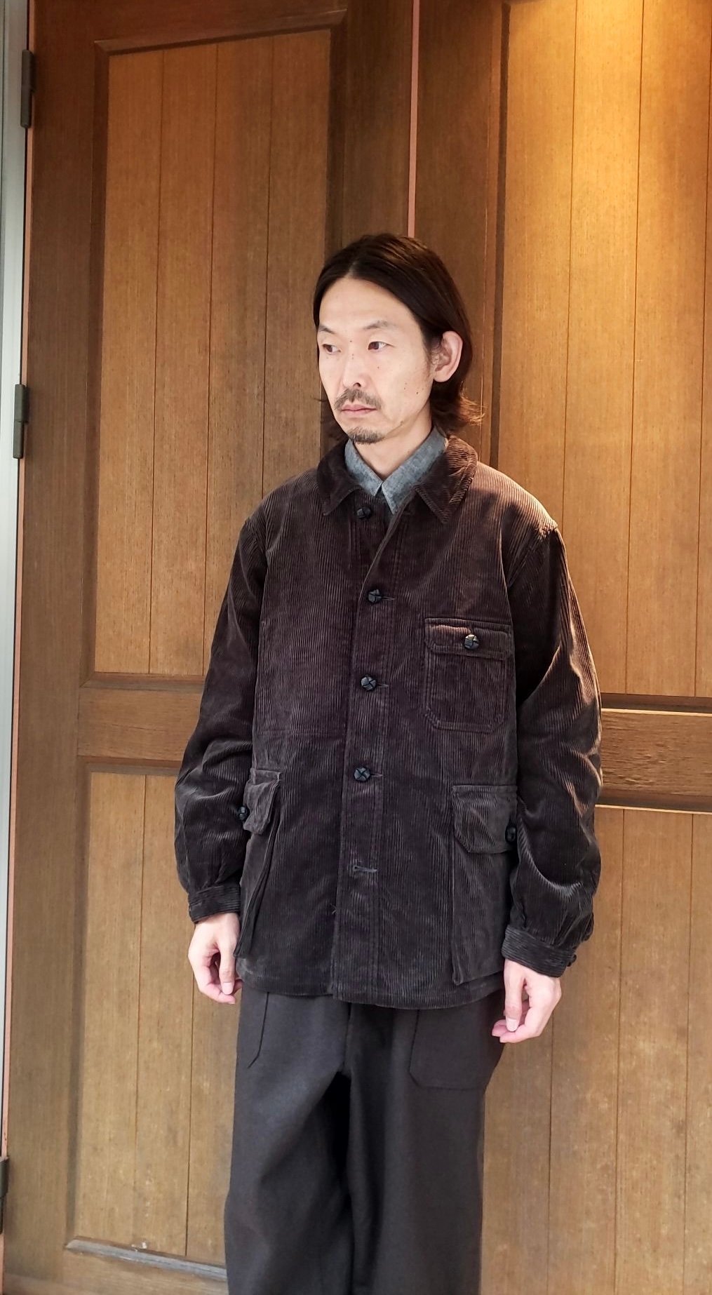 ナイジェルケーボン 8WHALE CORDUROY FRENCH WORK JACKET |