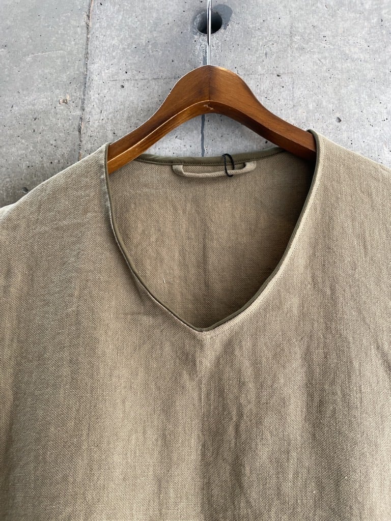 ナイジェルケーボン FRENCH WORK VEST LINEN PIN OX | SURPL