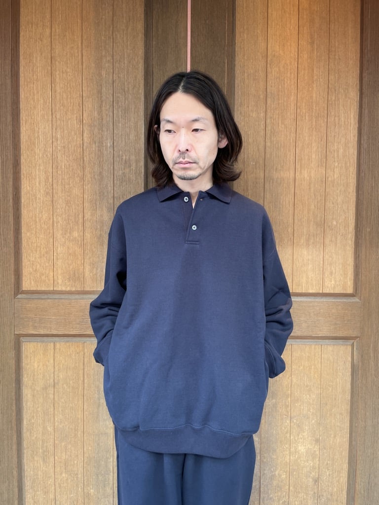 グラフペーパー AZUMA Terry Pullover Polo Sweat GU261