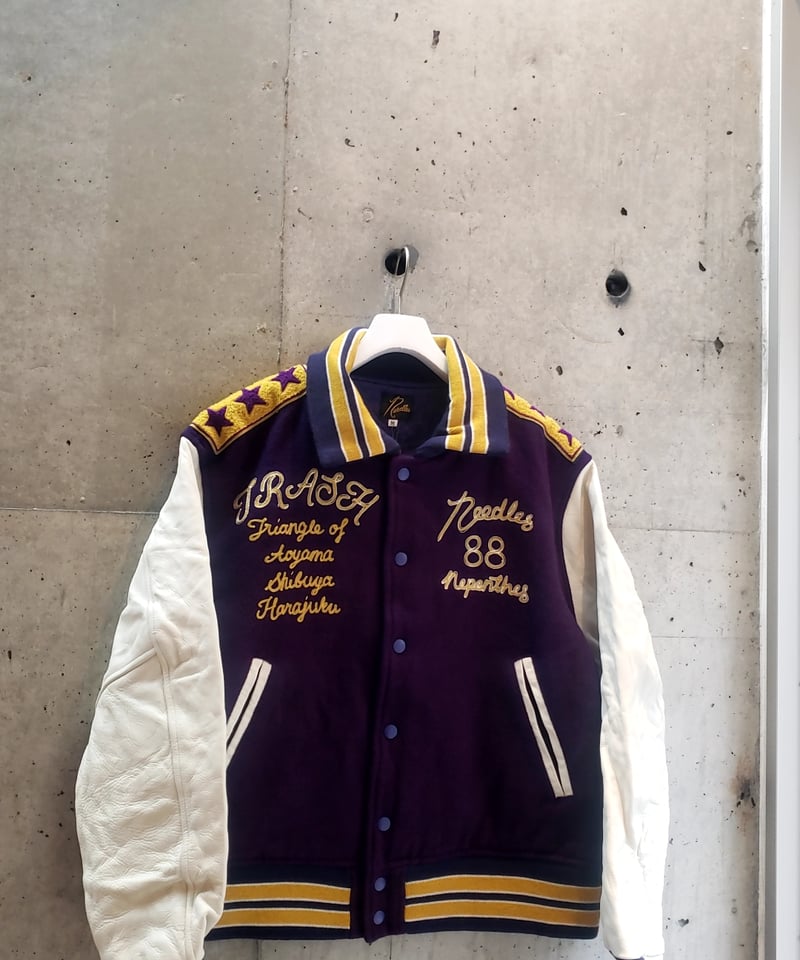 NEEDLES LETTERED JACKET WOOL MELTON | SURPLUS OITA