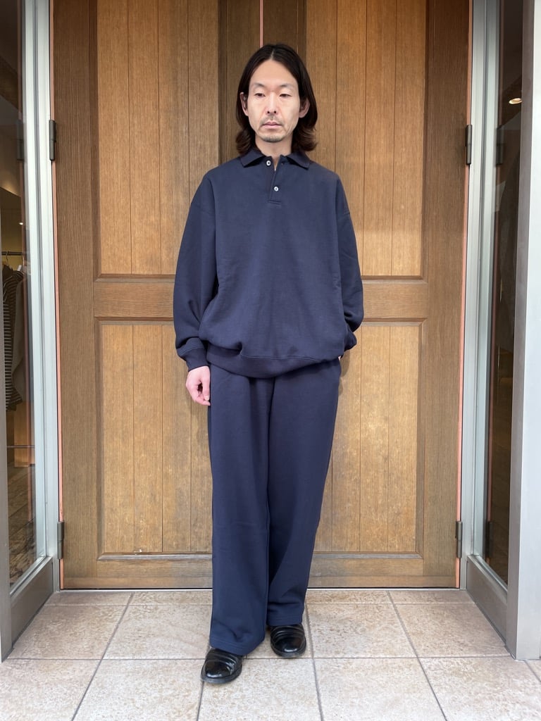 グラフペーパー AZUMA Terry Pullover Polo Sweat GU261