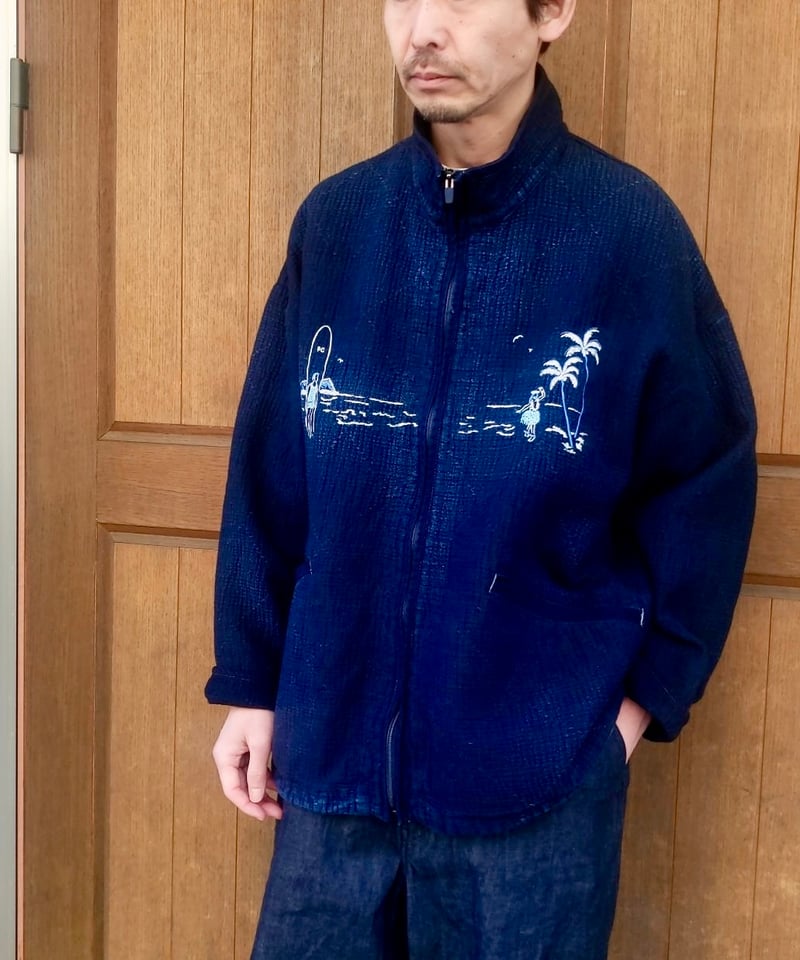 BLUE BLUE JAPAN 刺し子　パッチワークジャケット　ピュアインディゴ BLUE BLUE JAPAN | 刺し子 | SASHIKO | ブルーブルージャパン