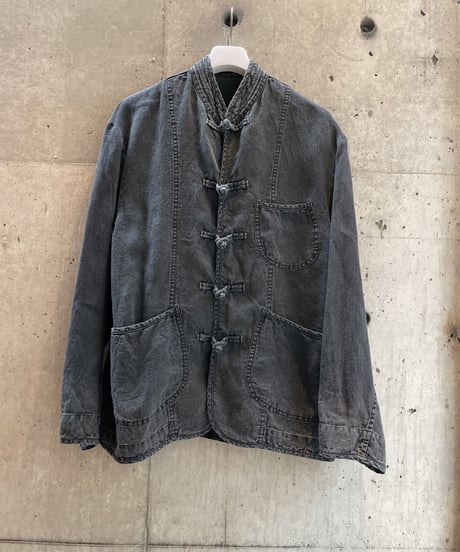 限定値下　Porter Classic LINEN CHINESE JACKET PORTER CLASSIC BLACK LINEN CHINESE JACKET | SU