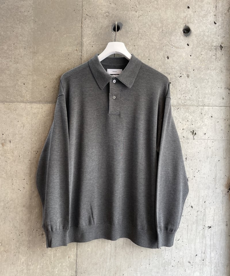 グラフペーパー Suvin High Gauge Knit Oversized L/S Pol
