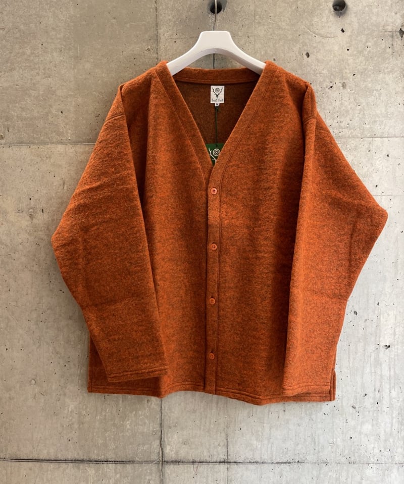 SOUTH2 WEST8 S. S. V Neck Cardigan - Boiled Jer