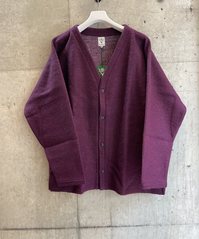 SOUTH2 WEST8 S. S. V Neck Cardigan - Boiled Jer