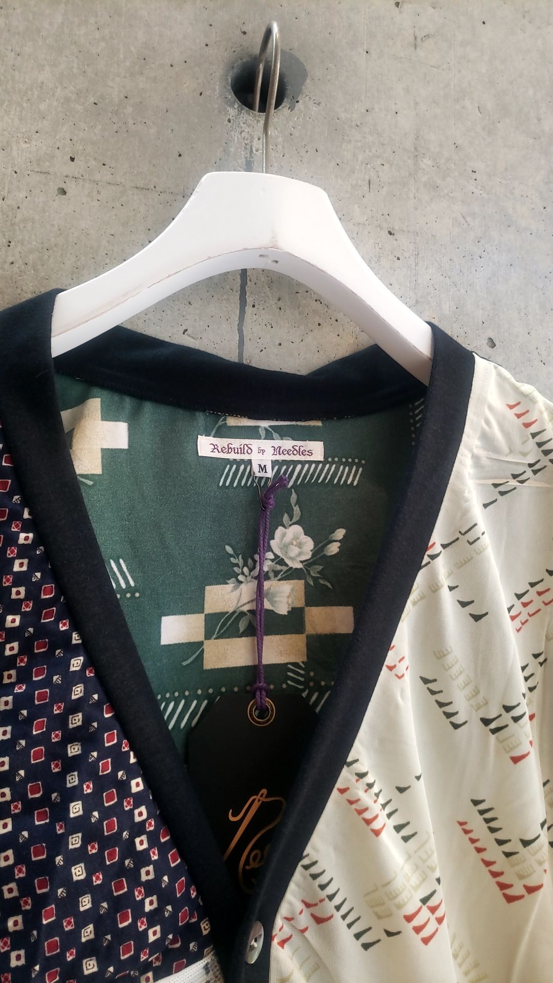 REBUILED　BY NEEDLES POLY　SHIRT CARDIGAN REBUILED BY NEEDLES POLY SHIRT CARDIGAN | SURPL