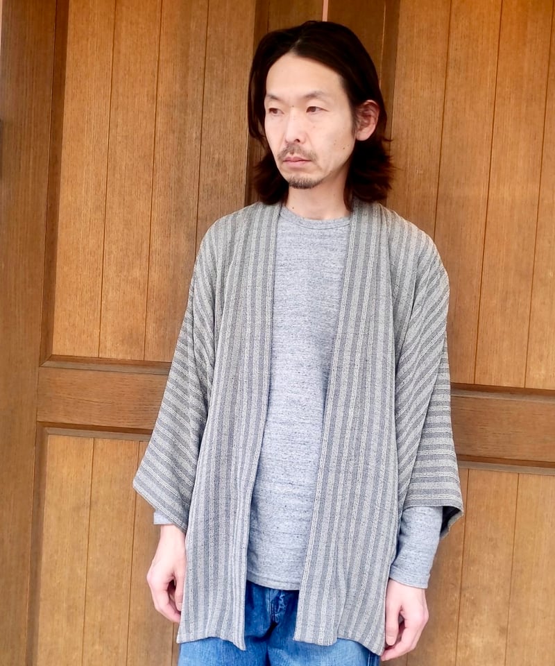 NEEDLES HAORI JACKET ALTERNATE STRIPE | SURPLUS