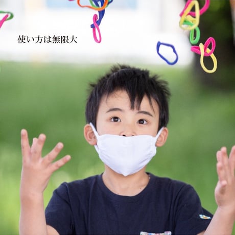 みんなのマスク　子ども用　取り替え用　耳掛けゴム５色×２本　合計１０本入り