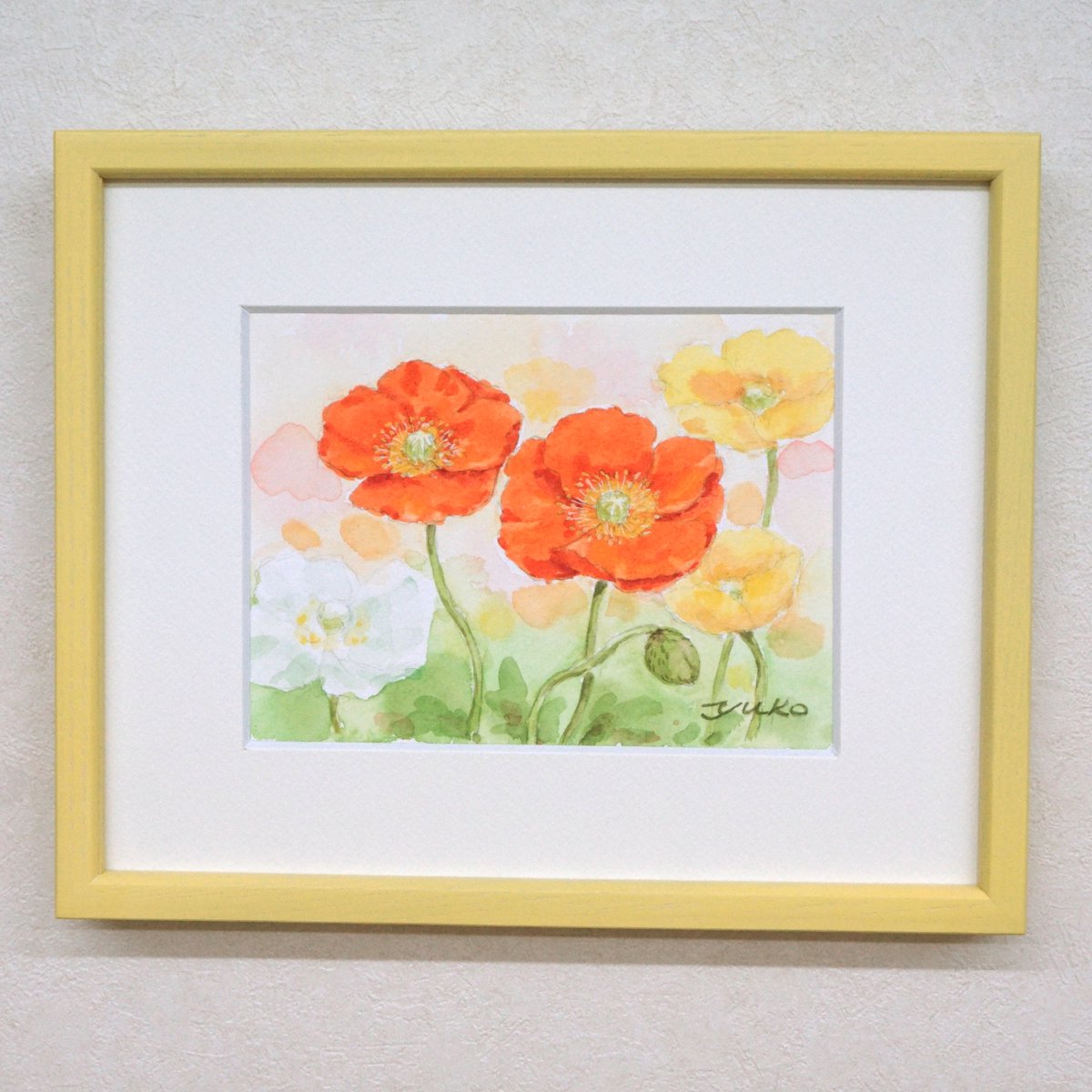 美品　Serge Marjisse【エコルとひなげしの花】肉質画 fit=scale-down,w=1200