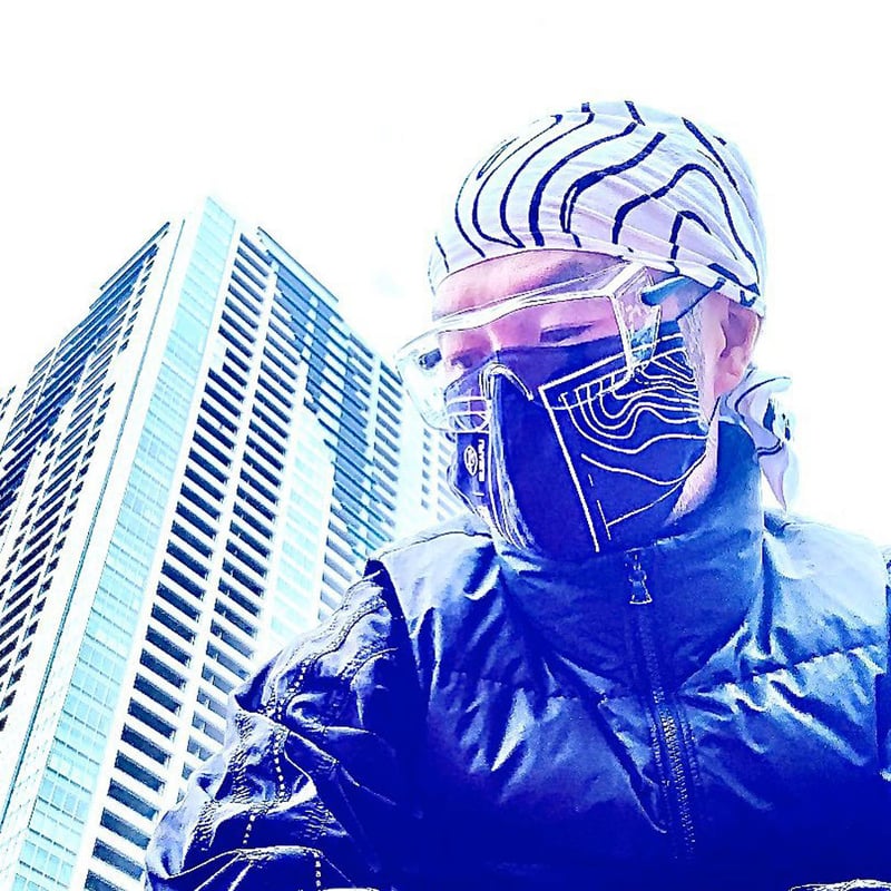 アルプス（山い）』MC LAS x 鎮座DOPENESS x PPTV 江戸注染手拭い |