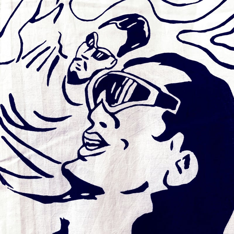 アルプス（山い）』MC LAS x 鎮座DOPENESS x PPTV 江戸注染手拭い |