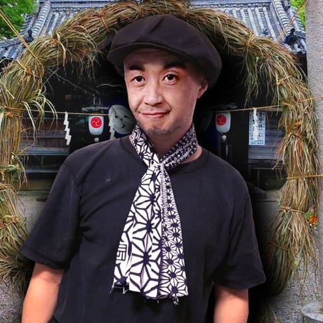 お守り手拭い／麻の葉文様（魔除け・健康祈願・繁栄）／江戸注染手拭い
