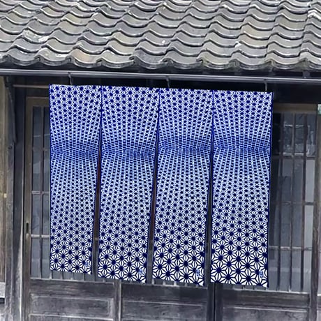 お守り手拭い／麻の葉文様（魔除け・健康祈願・繁栄）／江戸注染手拭い