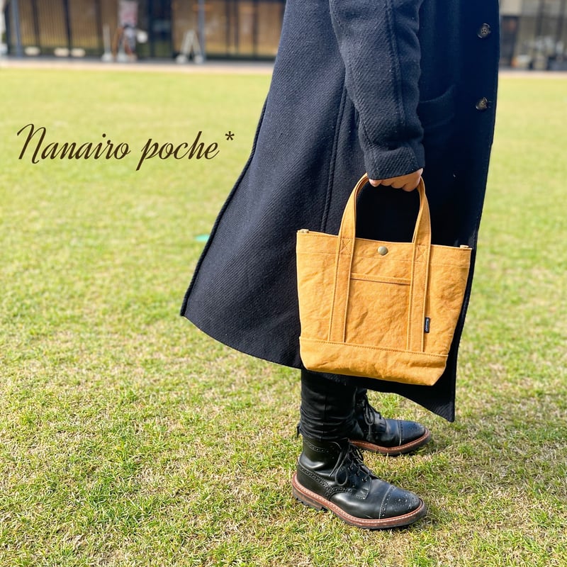 ヴィンテージ帆布トートバッグ(オレンジ) | Nanairo poche* SHOP