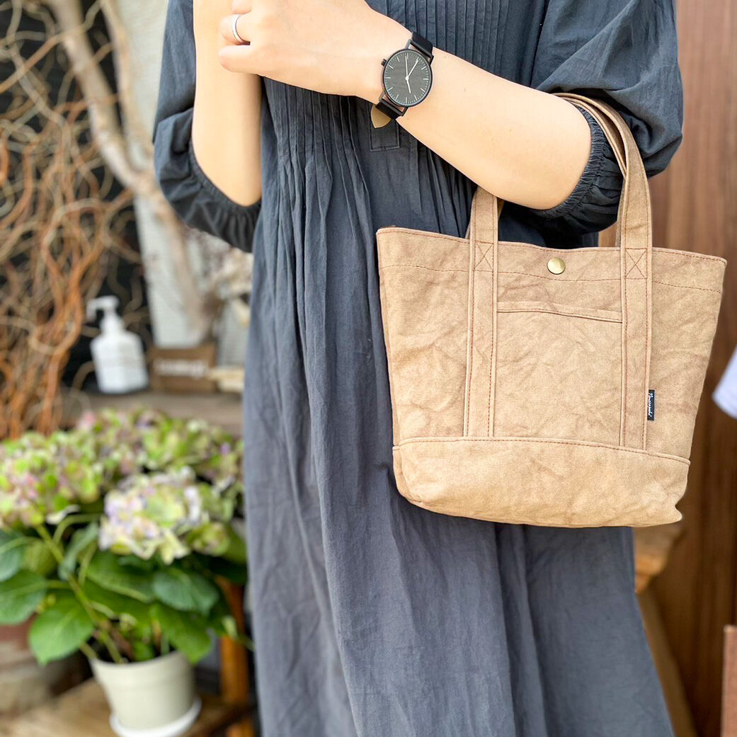 ヴィンテージ帆布トートバッグ(ブラウン) | Nanairo poche* SHOP