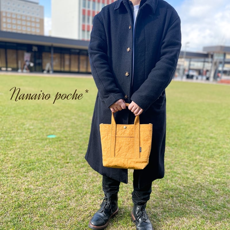 ヴィンテージ帆布トートバッグ(オレンジ) | Nanairo poche* SHOP