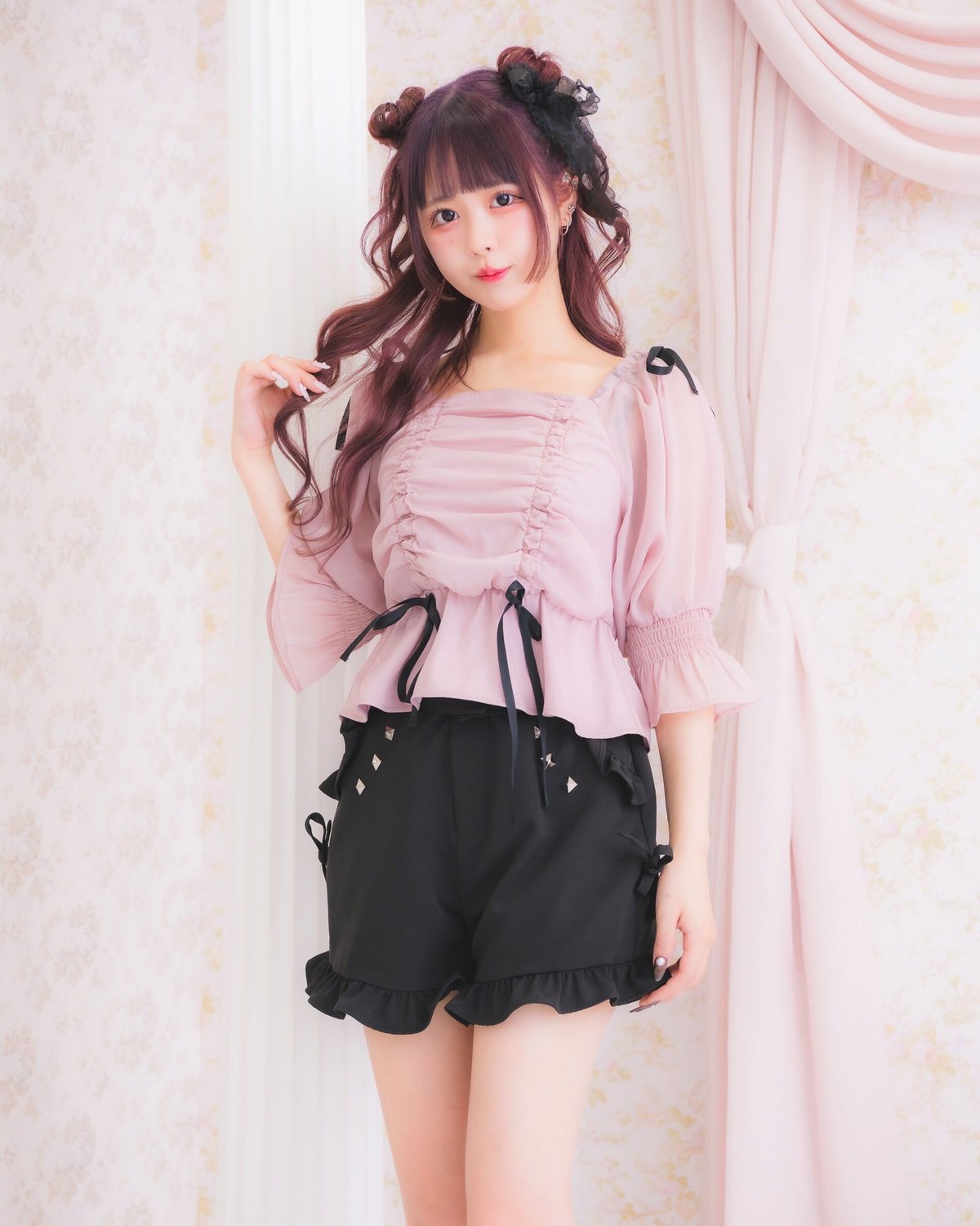 pium ぴうむ　2wayオフショルリボントップス　新品