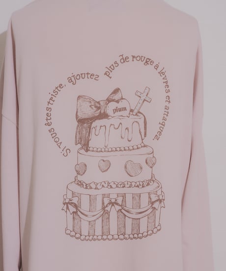 pium melty cake オーバーサイズロングTシャツ