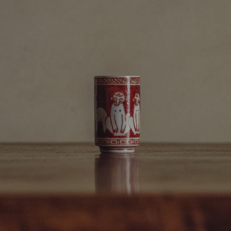 茶箱　唐松 茶器/茶道具 茶箱道具】 利休茶箱 溜真塗り 唐松紋 三点セット付