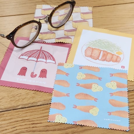 おいしい絵柄のめがねふき