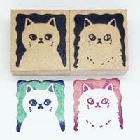塗り絵でうちの子猫スタンプ