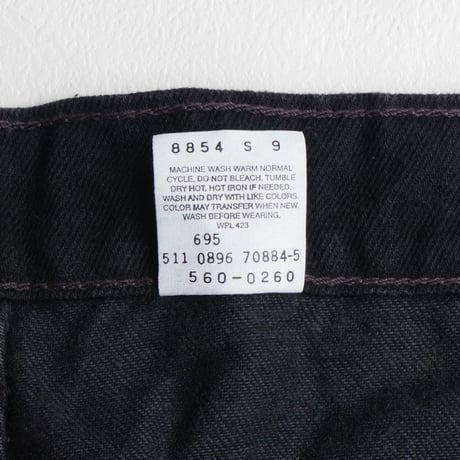 deadstock"Levi’s”560”Black  made in USA