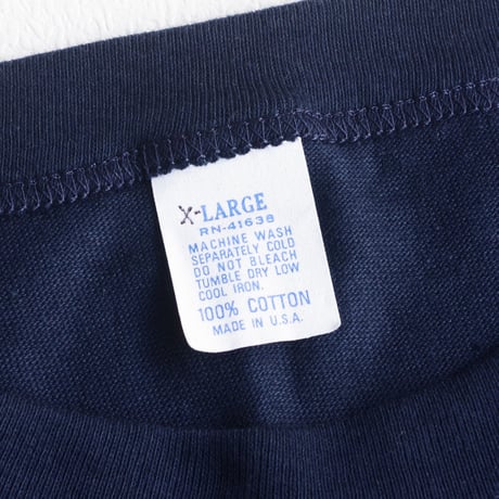 deadstock""1970’s”blank tee(dark navy)  made in USA