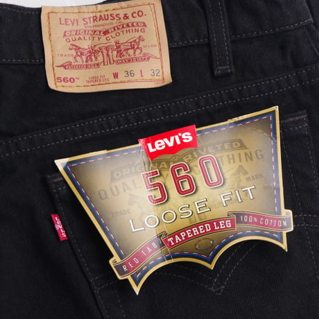 deadstock"Levi’s”560”Black  made in USA