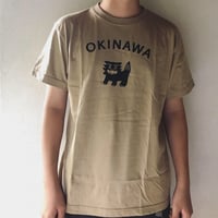 Tシャツ OKINAWA 白orカーキー Mサイズ