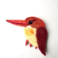 アカショウビンバッジ