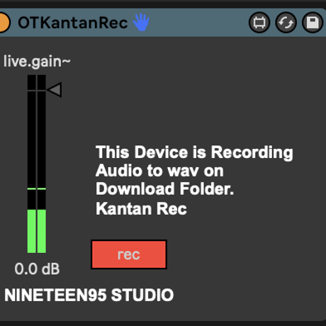 OTKantanRec - M4L version