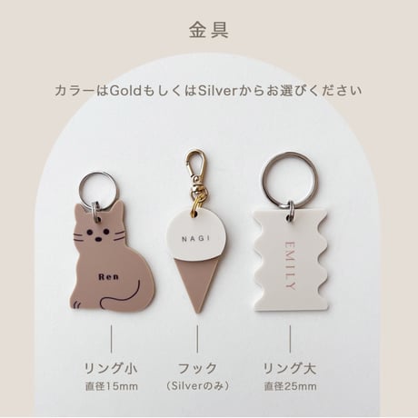 acrylic name plate / ice cream（muji）