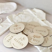 Monthly wooden cards