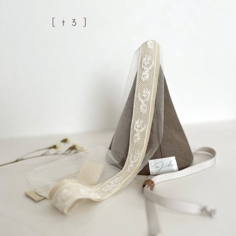 ［完成品］anniversary hat / taupe