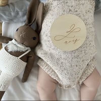 Monthly wooden cards 'mois'