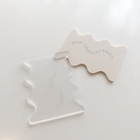 acrylic cake topper 'wave'