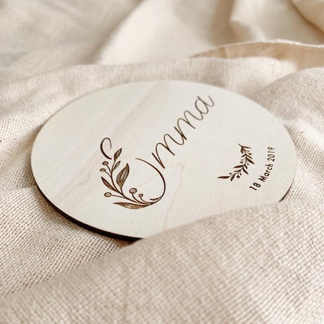【order】wood ornament 'leaf'