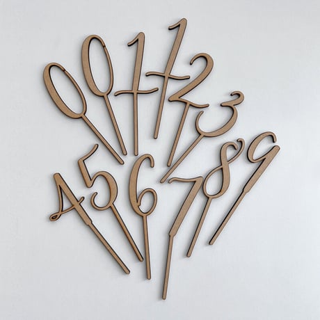 number topper set