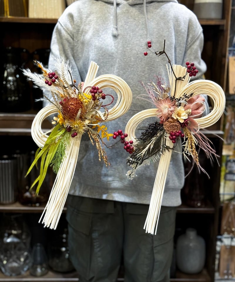 専用＊迎春2024 アジサイ&ナチュラルグリーン   正月飾り(フェイク) 専用＊迎春2024 アジサイ&ミニマム 正月飾り(フェイク) 和モダン 新春