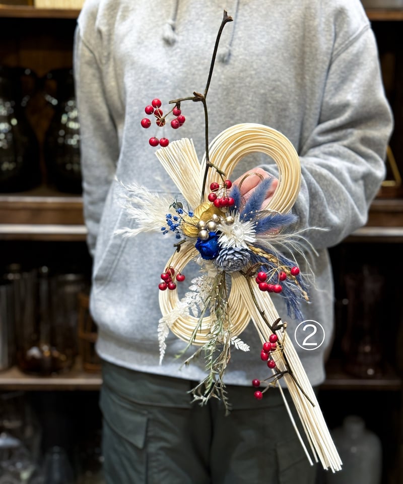 専用＊迎春2024 クエキフォリア   正月飾り(ドライ) LIFFT正月2024】しめ飾り 縁