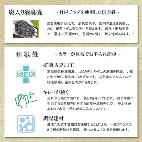 畳ユニット モア・ブラック 4.5畳 和紙畳