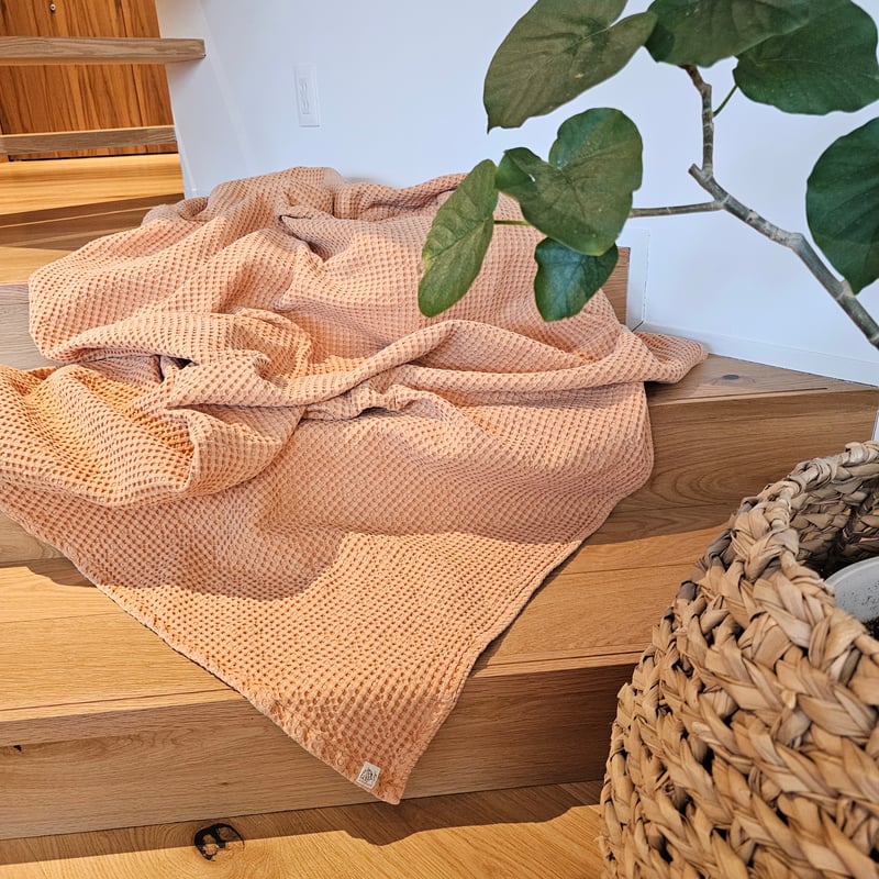 美管理spa 黄土色ブランケット 大判サイズ160×220cm 黄土ブランケット（大判サイズ) | bikanri-ochitsu