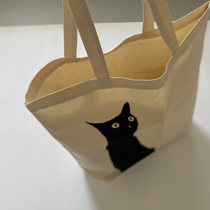 猫柄の大きめトートバッグ】エコバッグ ピクニック お買い物袋 猫柄の大きめトートバッグ】エコバッグ ピクニック お買い物袋