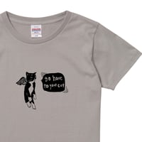 【エンジェルにゃんこ】Tシャツ ホワイト 猫柄 ハチワレ 7サイズ レディース メンズ プレゼント
