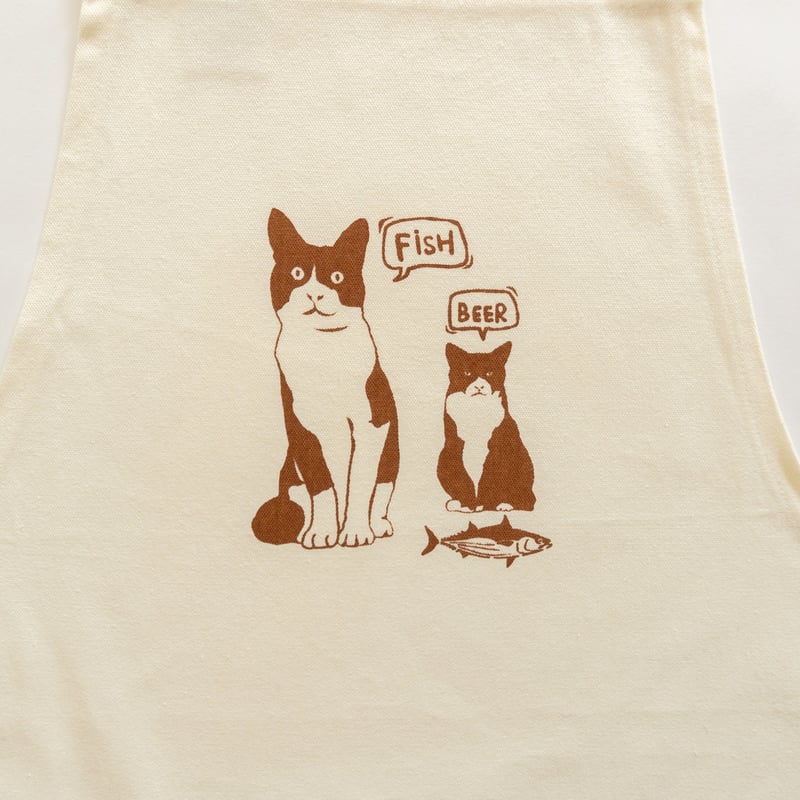 ハチワレブラザーズ】エプロン ハチワレ 猫柄 キャンバス キッチン