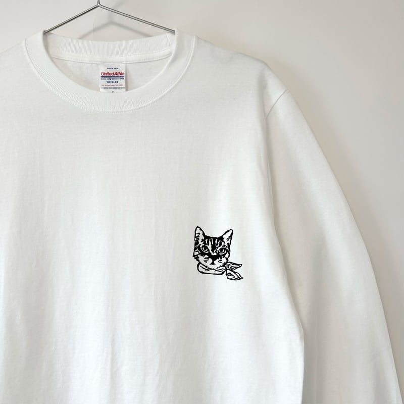 長袖【キジトラスーパーヒーロー】ロンT 猫 長袖 コットン