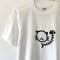 【ねこ骨】Tシャツ 猫柄 ホワイト シルクスクリーン 綿100% ユニセックス