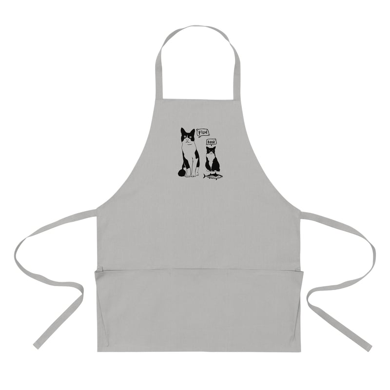ハチワレブラザーズ】エプロン ハチワレ 猫柄 キャンバス キッチン