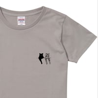 【たいくつな猫達】グレー Tシャツ 黒猫 キジトラ 7サイズ 猫柄 ホワイト